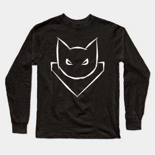 Cat Commander Tag (white) Long Sleeve T-Shirt